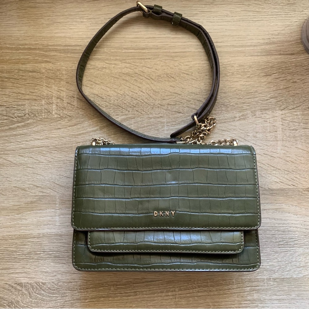 DKNY bag in khaki green